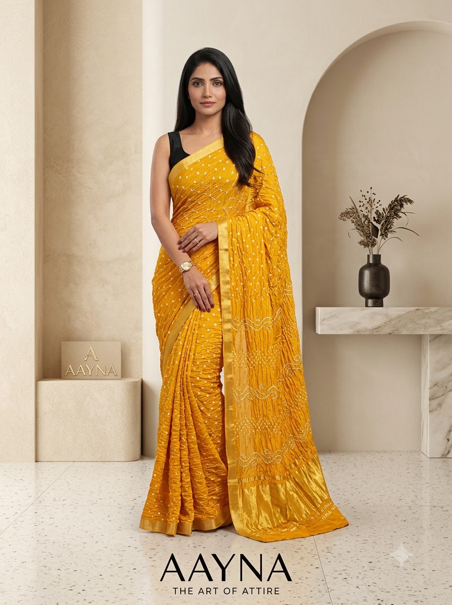 Pure Bandhej & Festive Drapes